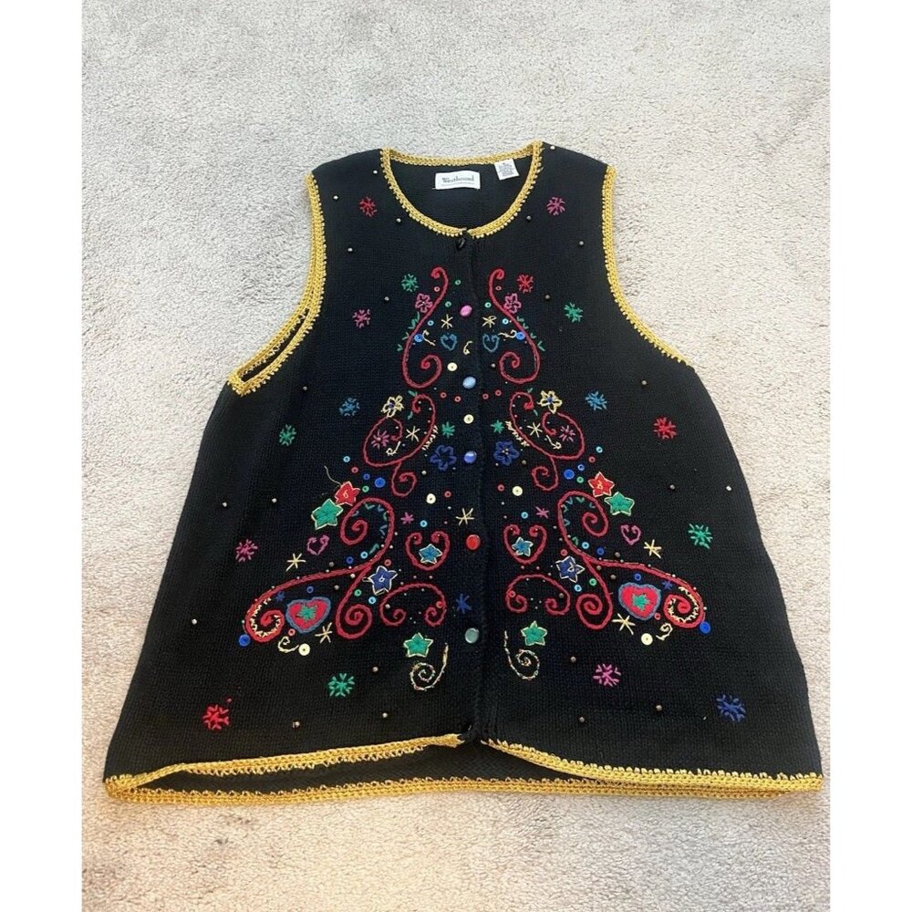 Vintage Westbound Holiday Sweater Vest – Size XL